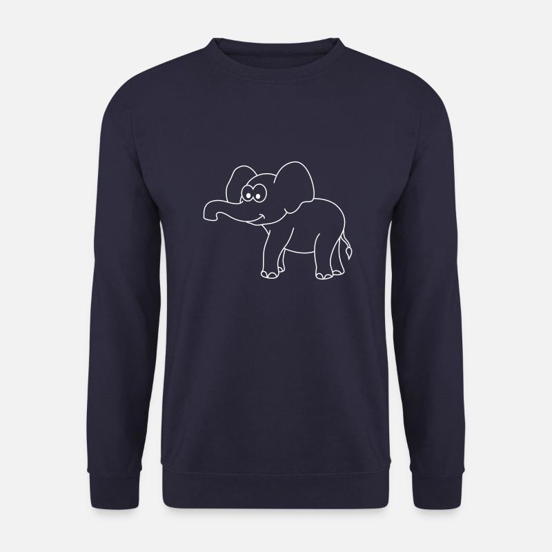 Elefant Comic - Unisex Pullover - Navy