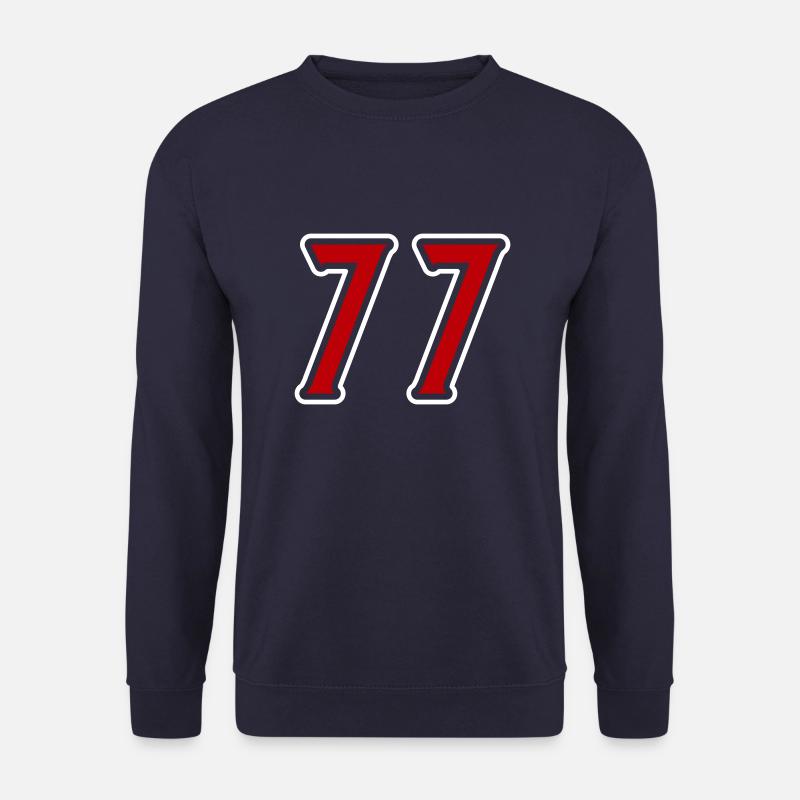 77 Zahl Symbol - Unisex Pullover - Navy