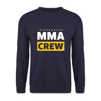 Mma Crew - Unisex Pullover - Navy - Vorne - Alina (178cm) & Michal (187cm)