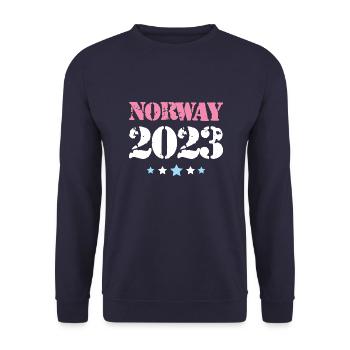 Norway 2023 - Unisex Pullover - Navy - Vorne - Alina (178cm) & Michal (187cm)