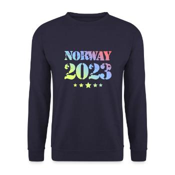 Norway 2023 - Unisex Pullover - Navy - Vorne - Alina (178cm) & Michal (187cm)