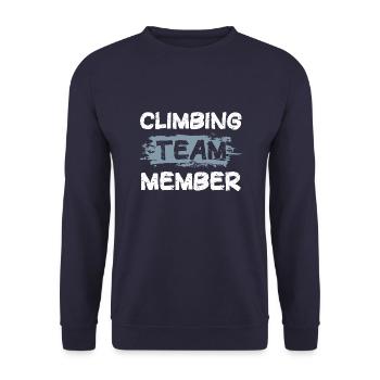 Climbing Team - Unisex Pullover - Navy - Vorne - Alina (178cm) & Michal (187cm)