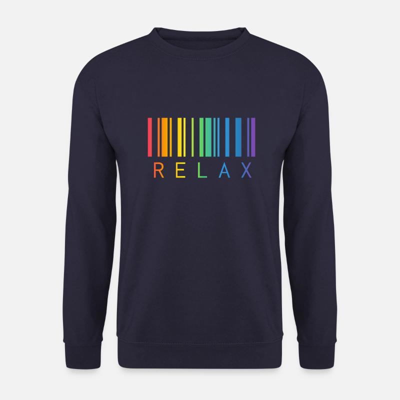 RELAX BARCODE STRICHCODE - Unisex Pullover - Navy
