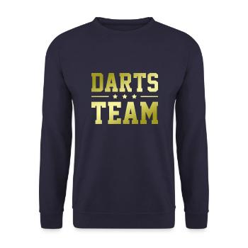 Darts Team - Unisex Pullover - Navy - Vorne - Alina (178cm) & Michal (187cm)