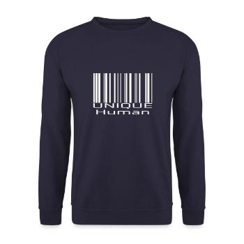 HUMAIN UNIQUE - Sweat-shirt Unisexe - marine - Devant - Alina (178cm) & Michal (187cm)