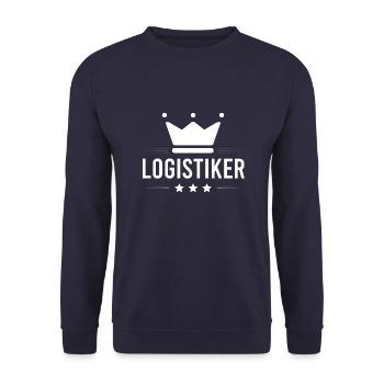 Logistiker Beruf - Unisex Pullover - Navy - Vorne - Alina (178cm) & Michal (187cm)