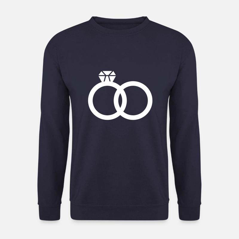 Wedding Rings Ring Wedding - Unisex Sweatshirt - navy