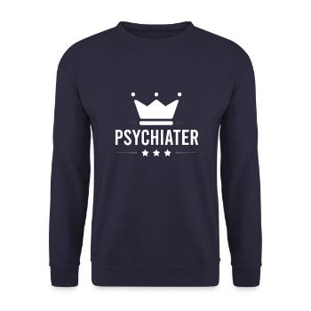 Psychiater Beruf - Unisex Pullover - Navy - Vorne - Alina (178cm) & Michal (187cm)