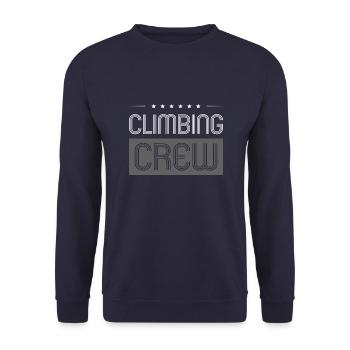 Climbing Crew - Unisex Sweatshirt - navy - Front - Alina (178cm) & Michal (187cm)