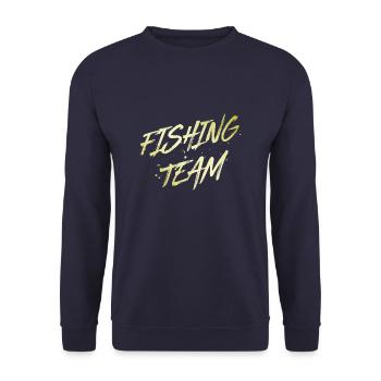 Fishing Team - Unisex Sweatshirt - navy - Front - Alina (178cm) & Michal (187cm)