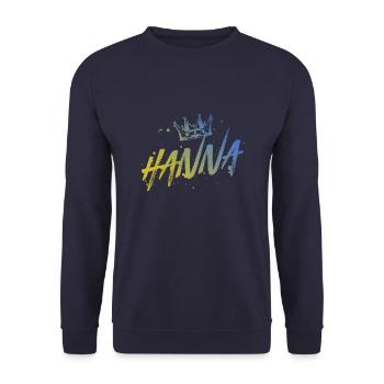 Hanna - Unisex Pullover - Navy - Vorne - Alina (178cm) & Michal (187cm)