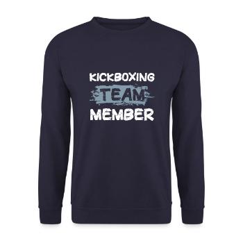 Kickboxing Team - Unisex Sweatshirt - navy - Front - Alina (178cm) & Michal (187cm)