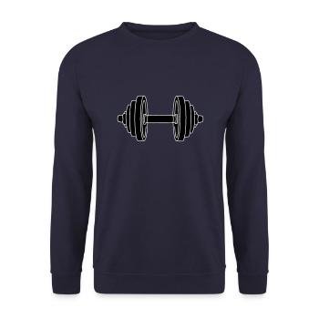 HANTEL Krafttraining 2 - Unisex Pullover - Navy - Vorne - Alina (178cm) & Michal (187cm)