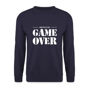 Game Over Slogan - Felpa unisex - navy - Fronte - Alina (178cm) & Michal (187cm)