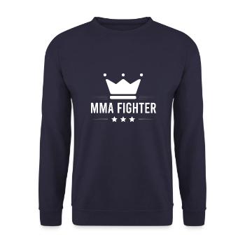 MMA Fighter Mixed Martial Arts - Unisex Pullover - Navy - Vorne - Alina (178cm) & Michal (187cm)