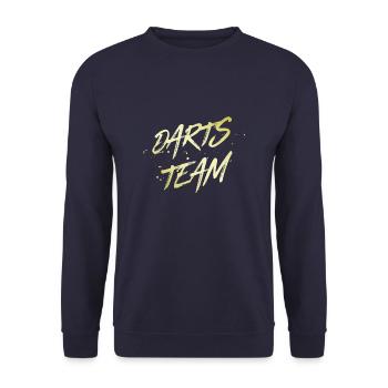 Darts Team - Unisex Pullover - Navy - Vorne - Alina (178cm) & Michal (187cm)