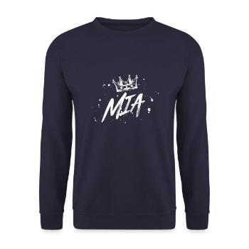 MIA - Sweat-shirt Unisexe - marine - Devant - Alina (178cm) & Michal (187cm)