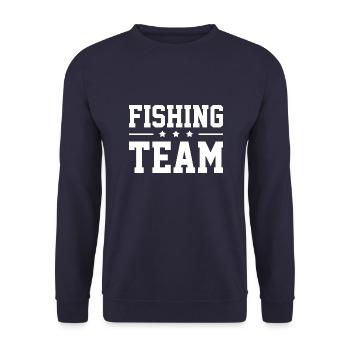 Fishing Team - Unisex Sweatshirt - navy - Front - Alina (178cm) & Michal (187cm)