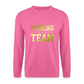 Équipe de pêche - Sweat-shirt Unisexe - rose - Devant