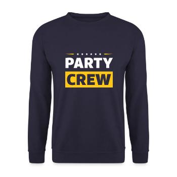 Party Crew - Unisex Sweatshirt - navy - Front - Alina (178cm) & Michal (187cm)