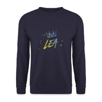 Leah - Unisex Sweatshirt - navy - Front - Alina (178cm) & Michal (187cm)