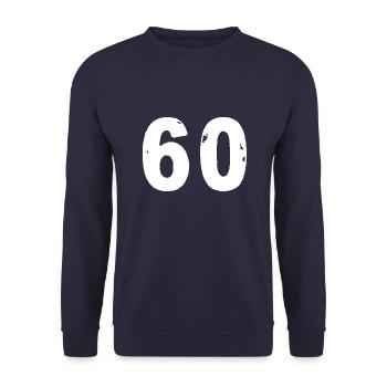 60 Number jersey - Unisex Sweatshirt - navy - Front - Alina (178cm) & Michal (187cm)