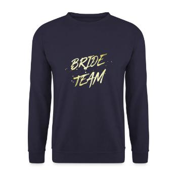 Équipe de la mariée - Sweat-shirt Unisexe - marine - Devant - Alina (178cm) & Michal (187cm)