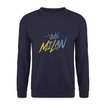 Kite - Unisex Sweatshirt - navy - Front - Alina (178cm) & Michal (187cm)