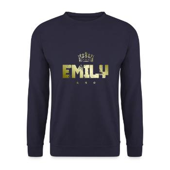 Emily - Unisex Pullover - Navy - Vorne - Alina (178cm) & Michal (187cm)