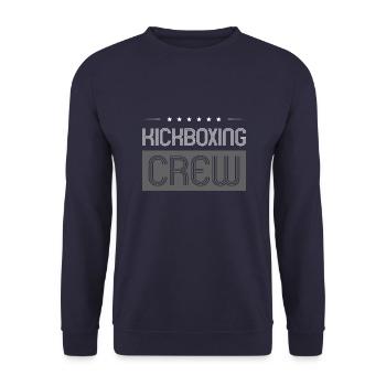 Kickboxing Crew - Unisex Sweatshirt - navy - Front - Alina (178cm) & Michal (187cm)