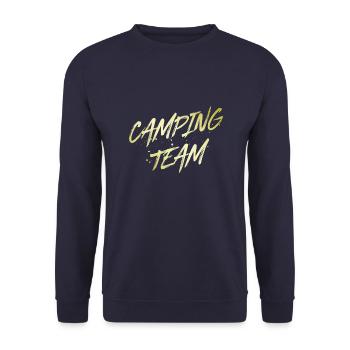 Camping Team - Unisex Pullover - Navy - Vorne - Alina (178cm) & Michal (187cm)