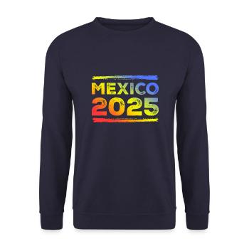 Mexiko 2025 Bunt - Unisex Pullover - Navy - Vorne - Alina (178cm) & Michal (187cm)