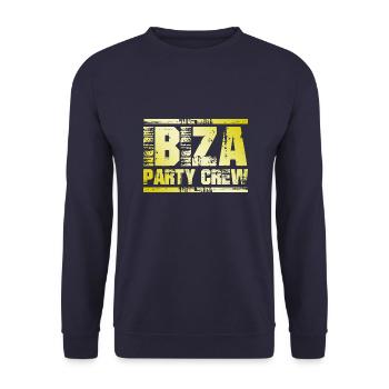 Ibiza Party Crew - Unisex Sweatshirt - navy - Front - Alina (178cm) & Michal (187cm)