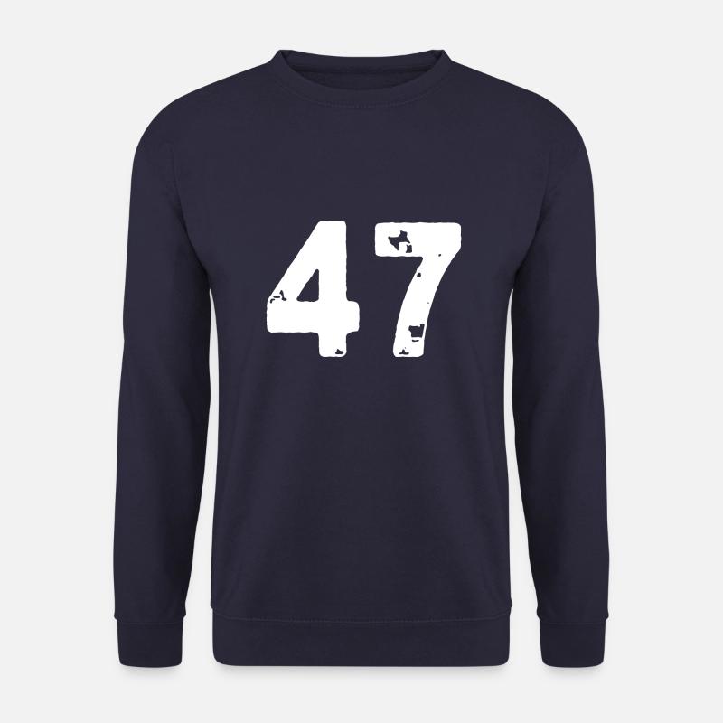 47 Zahl Trikot - Unisex Pullover - Navy