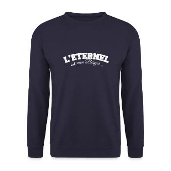 Eternel est mon Berger - Sweat-shirt Unisexe - marine - Devant - Alina (178cm) & Michal (187cm)