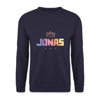 Jonas - Unisex Pullover - Navy - Vorne - Alina (178cm) & Michal (187cm)