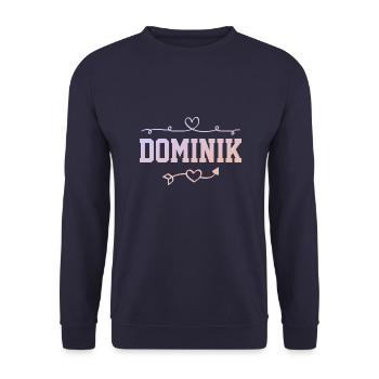 Dominik - Unisex Pullover - Navy - Vorne - Alina (178cm) & Michal (187cm)