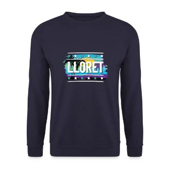 Lloret De Mar - Unisex Pullover - Navy - Vorne - Alina (178cm) & Michal (187cm)