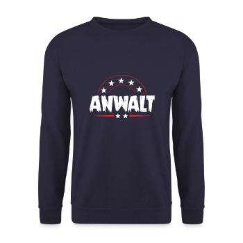 Anwalt Beruf - Unisex Pullover - Navy - Vorne - Alina (178cm) & Michal (187cm)