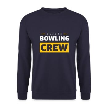 Bowling Crew - Unisex Sweatshirt - navy - Front - Alina (178cm) & Michal (187cm)