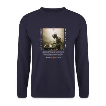 ACID ROBOT DJ - Unisex Pullover - Navy - Vorne - Alina (178cm) & Michal (187cm)