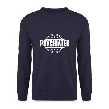 Psychiater Beruf - Unisex Pullover - Navy - Vorne - Alina (178cm) & Michal (187cm)