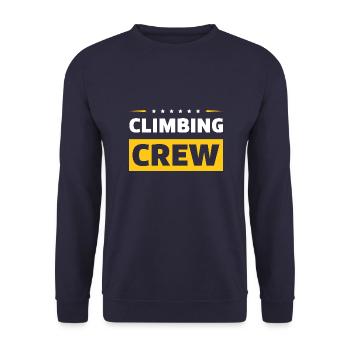 Climbing Crew - Unisex Sweatshirt - navy - Front - Alina (178cm) & Michal (187cm)