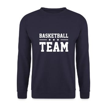 Équipe de basket-ball - Sweat-shirt Unisexe - marine - Devant - Alina (178cm) & Michal (187cm)
