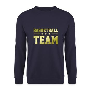 Équipe de basket-ball - Sweat-shirt Unisexe - marine - Devant - Alina (178cm) & Michal (187cm)