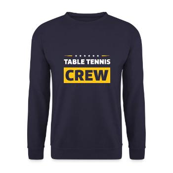 Table Tennis Crew - Unisex Pullover - Navy - Vorne - Alina (178cm) & Michal (187cm)