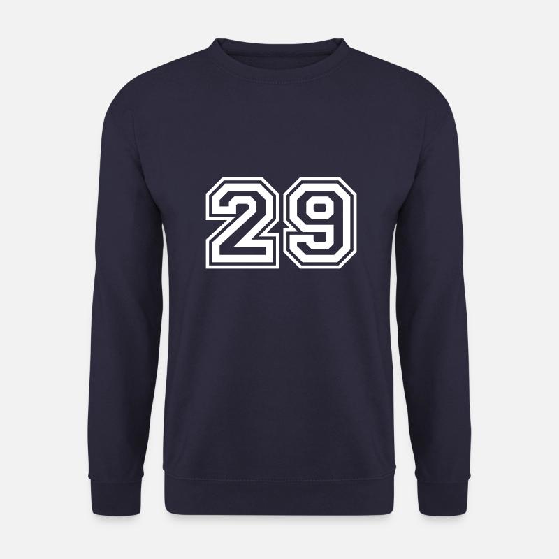 29 Numéro de numéro - Sweat-shirt Unisexe - marine
