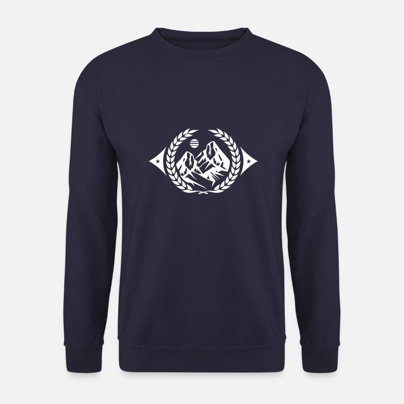 Berge Symbol - Unisex Pullover - Navy