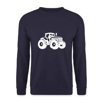 Tracteur Agriculteur Agriculteur - Sweat-shirt Unisexe - marine - Devant - Alina (178cm) & Michal (187cm)