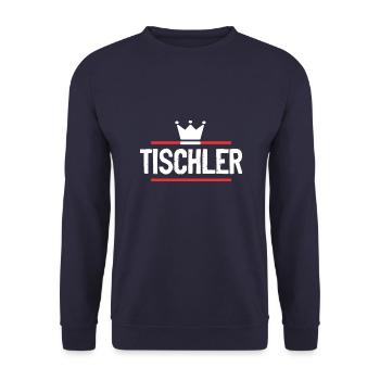 Tischler Beruf - Unisex Pullover - Navy - Vorne - Alina (178cm) & Michal (187cm)